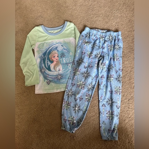 Disney Other - Girls Frozen Elsa pajama set 6